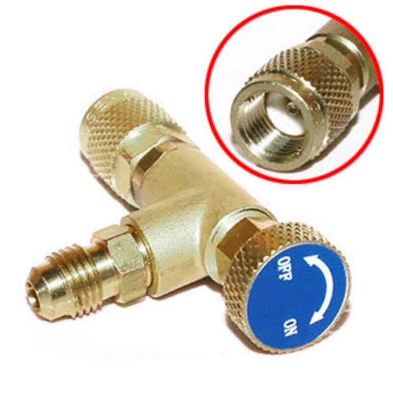 Сервисный вентиль с нажимом на ниппель FM1/4">M1/4" SAE (HC-1222)