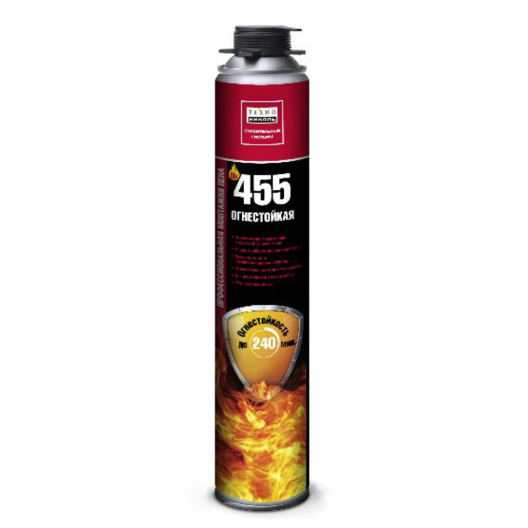 Пена монтажная огнестойкая ТЕХНОНИКОЛЬ 240 (до 240 мин) 750 ml