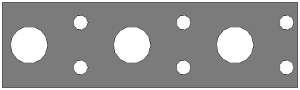 Лента перфорированная PR 20х25х1 (Ø1= 8,3мм.)(Ø2= 3,3мм.)