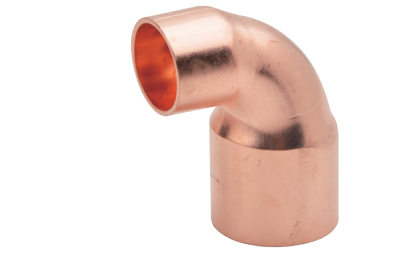 Отвод-переход 90 градусов двухраструбный (под пайку) 1/2"х3/8"