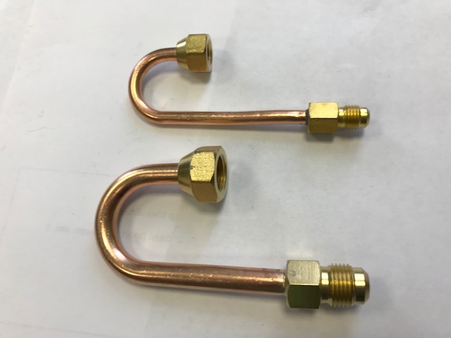 Разворот на 180 градусов с резьбой 3/8" и 1/4"
