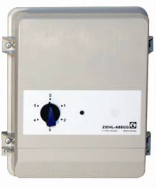Регулятор скорости трансформаторный 5-ступ. R-E-7.5G (230 В, 7.5А, IP54)